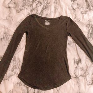 Womens Black Long sleeve top
